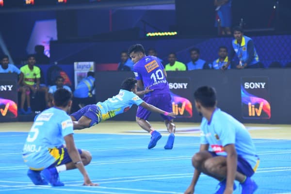 Spielszene vom Kho Kho World Cup 2025