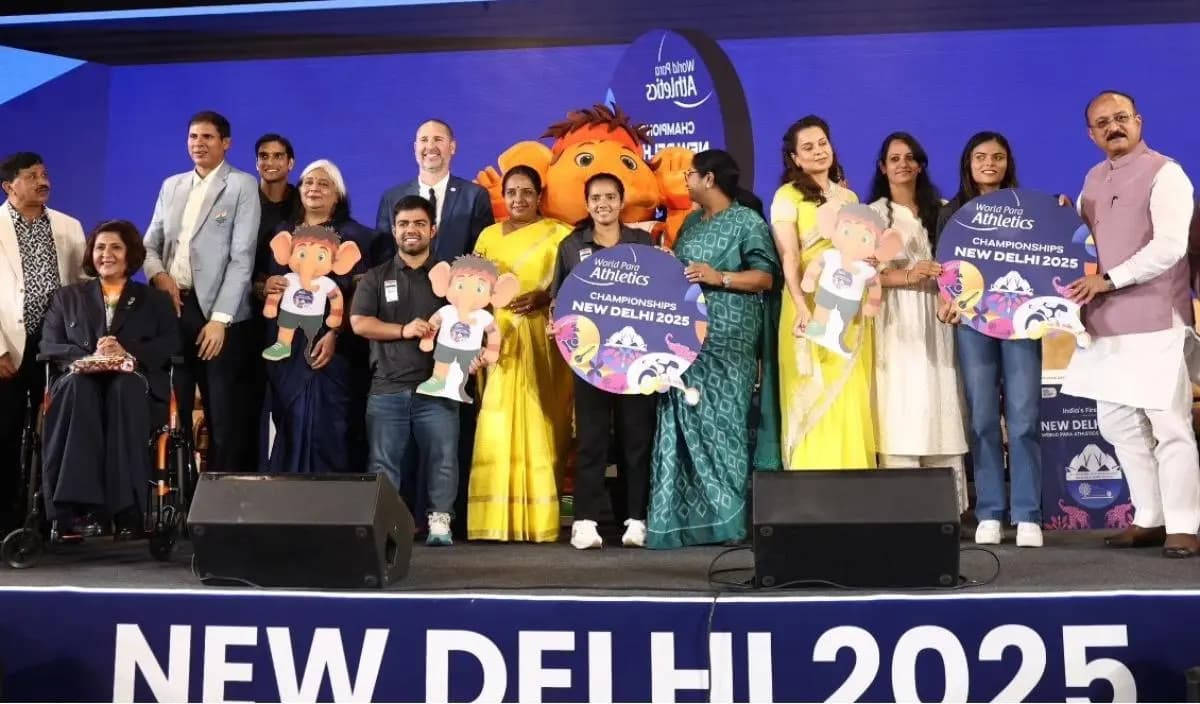 Wettkampf bei den World Para Athletics Championships in Neu-Delhi 2025