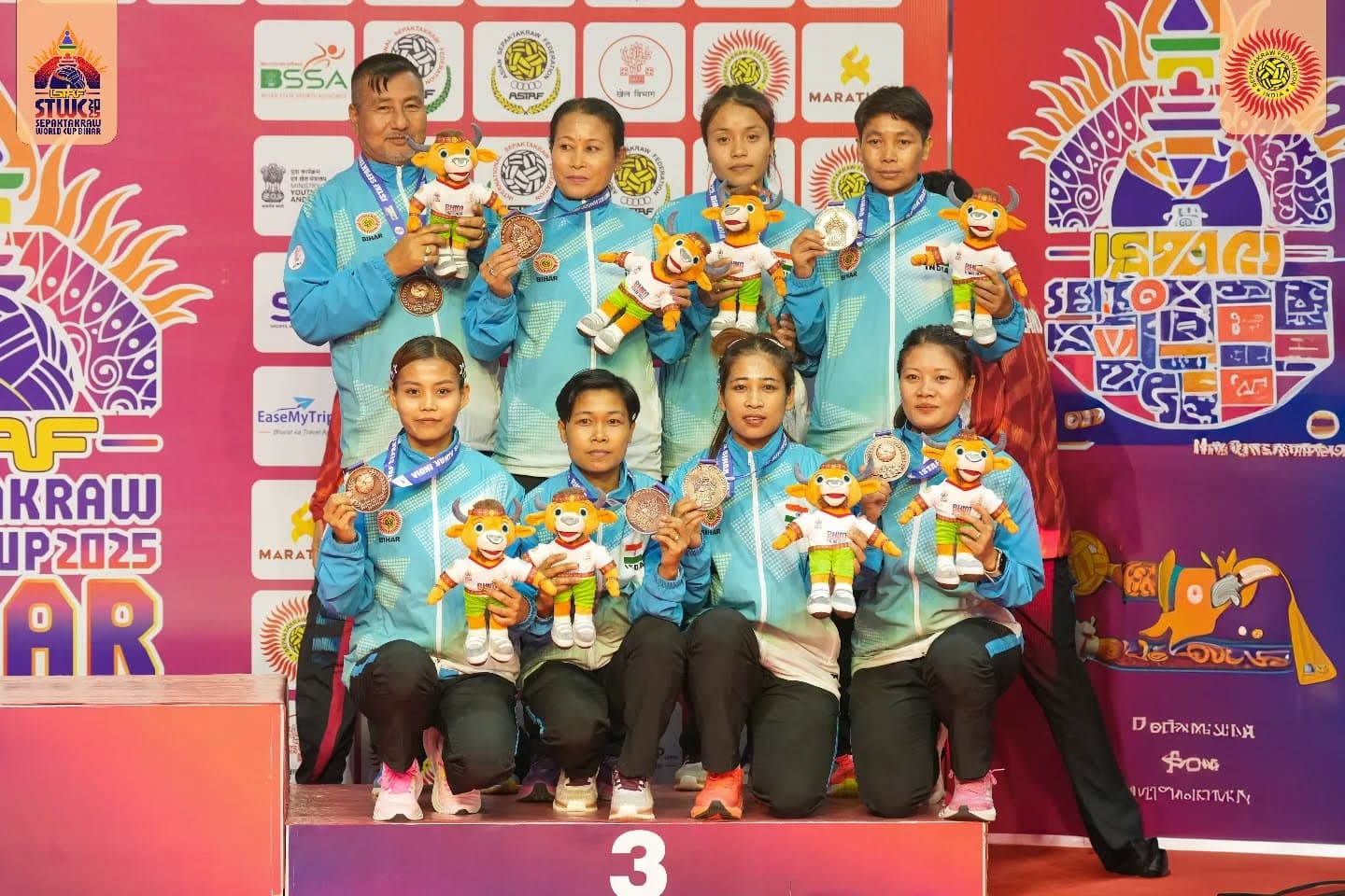 Siegerehrung beim Sepak Takraw World Cup 2025